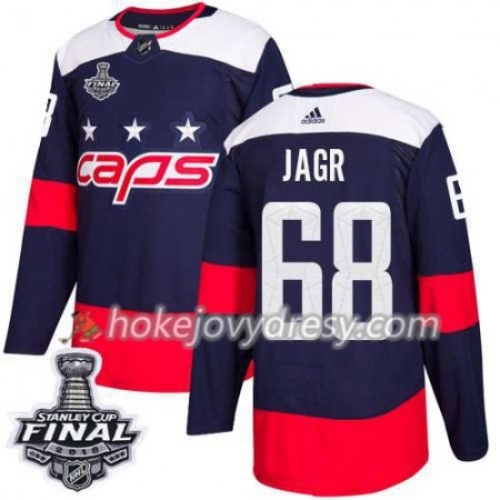 Pánské Hokejový Dres Washington Capitals Jaromir Jagr 68 2018 Stanley Cup Final Patch Adidas Stadium Series Authentic